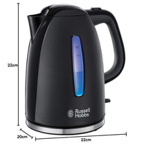 Carica l'immagine nel visualizzatore di Gallery, Russell Hobbs Bollitore Elettrico Texture Plus 1,7 L 2400 W, Risparmio Energetico, Spegnimento Automatico, Luce Blu, Des