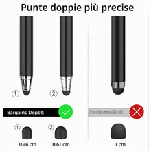 Carica l'immagine nel visualizzatore di Gallery, B&amp;D Penna per Tablet Capacitivo 2-in-1 Pennino per Touch Screencon con 20 Punte di Ricambio in Gomma per iPad/iPhone/Sam