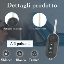 Carica l'immagine nel visualizzatore di Gallery, SUPALAND Guscio Chiave Di Ricambio a 3 Tasti Per Telecomando Auto Con Lama Compatibile Con Fiat 500L 500 Punto Evo Grand
