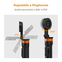 Carica l'immagine nel visualizzatore di Gallery, K&amp;F CONCEPT Treppiede Bastone Selfie Magnetico 162Cm Per Cellulare