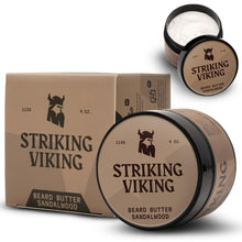 Carica l'immagine nel visualizzatore di Gallery, Striking Viking Burro Barba Uomo – 4 Oz, Sandalo