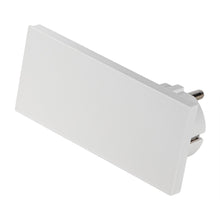 Carica l'immagine nel visualizzatore di Gallery, FANTON 80065 Spina schuko ultrapiatta salvaspazio orientabile 2P+T 16A mod. CLOCK Colore Bianco