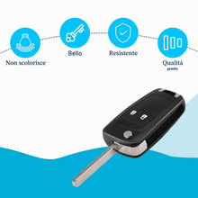 Carica l'immagine nel visualizzatore di Gallery, Cover chiave per Opel Astra J Insignia A Meriva B Zafira C Mokka Chevrolet Orlando Aveo - Plip telecomando a 2 pulsanti