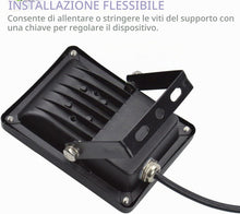 Carica l'immagine nel visualizzatore di Gallery, 10W Faretto da Esterno,12VLED Floodlight，Mini IP65 Impermeabile 900lm 3000K,Luce bianca calda,Lampadina Alogena 80W Equi