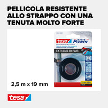 Carica l'immagine nel visualizzatore di Gallery, Tesa Nastro extra Power Extreme Repair - 2,5 m x 19 mm - Nero