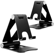 Carica l'immagine nel visualizzatore di Gallery, [2 Pezzi ] Zivacate Supporti per Telefono Scrivania [Pieghevole &amp; Regolabile], Porta Cellulare Portatile Compatibile con