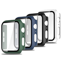 Carica l'immagine nel visualizzatore di Gallery, Simpeak 4 Pezzi Cover Compatibile con Apple Watch Series 6/5/4/SE/SE2/SE3 44mm, Custodia Caso con Vetro Temperato HD Pel