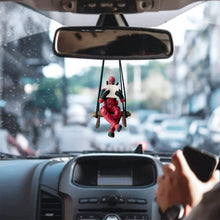 Carica l'immagine nel visualizzatore di Gallery, Ciondolo per Auto, Simpatico Ciondolo Deadpool, Altalena Ciondolo a Forma Oscillante, Ciondolo per Specchietto Retroviso