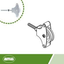 Carica l'immagine nel visualizzatore di Gallery, Amig - Puleggia Stendibiancheria 60 mm | Compatibile con Binari Cassetti Scorrevoli | Accessorio per Serranda | Plastica