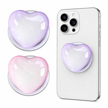 Carica l'immagine nel visualizzatore di Gallery, 2 Pezzi Supporto magnetico con design cuore per smartphone, impugnatura pieghevole, compatibile con tablet