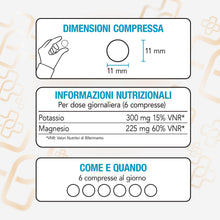 Carica l'immagine nel visualizzatore di Gallery, Magnesio e Potassio Citrato PiùLife, Oltre 2 Mesi di Scorta, 400 Compresse