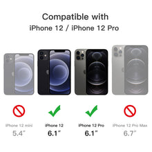 Carica l'immagine nel visualizzatore di Gallery, JETech Cover Opaca per iPhone 12/12 Pro, Nero