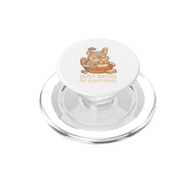 Carica l'immagine nel visualizzatore di Gallery, Cincillà Dust Baths Fix Everything Cute Kawaii Fun PopSockets PopGrip per MagSafe