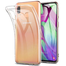 Carica l'immagine nel visualizzatore di Gallery, REY Cover in Gel TPU Trasparente per Samsung Galaxy A40, Ultra Sottile 0,33 mm, Morbido Flessibile, Custodia Silicone