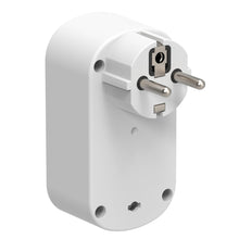 Carica l'immagine nel visualizzatore di Gallery, Electraline 531196 Adattatore Spina Multipresa Biplite Prima 2 Prese Francesi 16A, Adattatore Da Parete Bianco