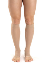 Carica l'immagine nel visualizzatore di Gallery, Relaxsan Antitrombo M0350A gambaletti punta aperta antiembolismo per degenza K1 compressione graduata 18-23 mmHg