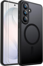 Carica l'immagine nel visualizzatore di Gallery, Per Samsung Galaxy S26, custodia magnetica, resistente agli urti, 2 pellicole protettive in vetro, con protezione comple
