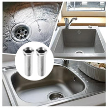 Carica l'immagine nel visualizzatore di Gallery, GXGM Viti Cava Tappo Lavandino Cucina,25mm Viti del Cestello del Lavello,Lavello Vite per Lavabo Filtro Tappo,Vite del C