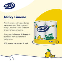 Carica l'immagine nel visualizzatore di Gallery, Nicky Limone, 2 Rotoli di Carta Cucina a 2 Veli