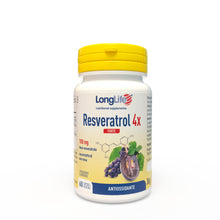 Carica l'immagine nel visualizzatore di Gallery, LongLife® Resveratrol 4x Forte | con Veri-te® | Trans-resveratrolo con estratto di uva rossa | Microcircolo e benessere 