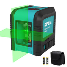Carica l'immagine nel visualizzatore di Gallery, Livella Laser Verde 5m Doppia Linea Croce Verticale Orizzontale IP54