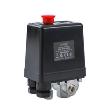 Carica l'immagine nel visualizzatore di Gallery, ORAZIO Interruttore di Controllo della Pressione del Compressore d'Aria G1/4" 220V 16A 3 Porte Monofase per Valvola di C
