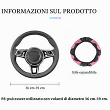 Carica l'immagine nel visualizzatore di Gallery, CGEAMDY Coprivolante Auto Universale, 37-38 cm Pelle Microfibra, Rosa
