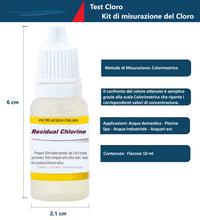 Carica l'immagine nel visualizzatore di Gallery, Test cloro PH Misuratore PH-Cloro Kit Analisi Set 4 Pezzi