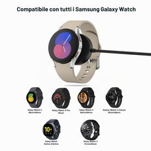 Carica l'immagine nel visualizzatore di Gallery, Amzpas USB-C Caricatore per Samsung Galaxy Watch 7/FE/6/5/4/3/Ultra, Veloce Portatile Cavo di Ricarica per Samsung Watch