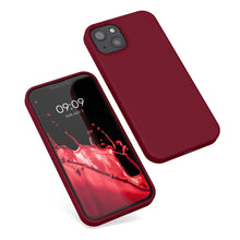 Carica l'immagine nel visualizzatore di Gallery, kwmobile Cover per iPhone 13 Custodia - Back Case per Smartphone in Silicone TPU - Protezione Gommata - rosso rabarbaro