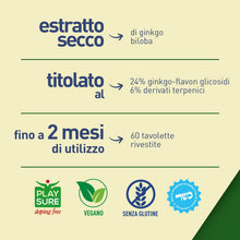 Carica l'immagine nel visualizzatore di Gallery, LongLife® Ginkgo Forte | Integratore di ginkgo con centella, colina e inositolo | Microcircolo, memoria e funzioni cogni