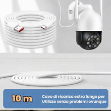 Carica l'immagine nel visualizzatore di Gallery, Cavo USB A a tipo C, 10 m, per telecamera di sorveglianza, bianco