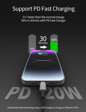 Carica l'immagine nel visualizzatore di Gallery, Acecene Cavo di Ricarica per iPhone 1m [2 pezzi], Cavo di Ricarica Rapida per iPhone da USB C a Lightning Certificato MF