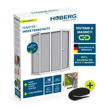 Carica l'immagine nel visualizzatore di Gallery, Hoberg Zanzariera con innovativo fissaggio magnetico | Zanzariera tagliabile individualmente fino a 150 x 130 cm, senza 