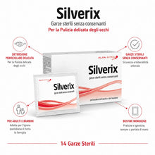 Carica l'immagine nel visualizzatore di Gallery, Silverix – 14 Salviette sterili monouso - con sodio ialuronato, camomilla ed eufrasia
