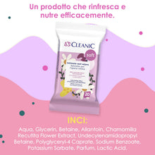 Carica l'immagine nel visualizzatore di Gallery, Cleanic Soft Salviette intime con camomilla e acido lattico, 20 pezzi