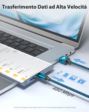 Carica l'immagine nel visualizzatore di Gallery, Cavo USB C, Cavo USB Type-C 2Metri 3Pezzi Caricabatterie Cavetto Ricarica Rapida Filo Caricatore Carica per Samsung S21 