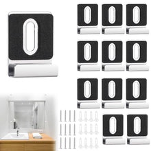 Carica l'immagine nel visualizzatore di Gallery, 12 Pezzi ganci per specchio a muro, Supporto Specchio, Ganci per Quadri, Acciaio Inossidabile Clip di Fissaggio Pesanti,