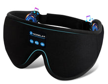 Carica l'immagine nel visualizzatore di Gallery, Mascherina per dormire con cuffie Bluetooth, mascherina per dormire 3D senza fili, per dormire sul fianco/sulla schiena,