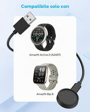 Carica l'immagine nel visualizzatore di Gallery, MoKo Caricatore USB A Compatibile con Amazfit Active 2/Bip 6