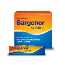 Carica l'immagine nel visualizzatore di Gallery, Sargenor Pocket, 20 Bustine, Integratore Arginina e Vitamina B12