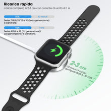 Carica l'immagine nel visualizzatore di Gallery, Caricatore Per Apple Watch，Cavo USB-C Magnetico da 1M Per Carica Rapida