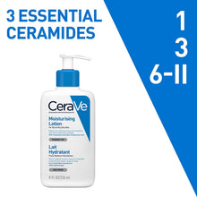 Carica l'immagine nel visualizzatore di Gallery, CeraVe Lozione idratante, viso e corpo, per pelli secche e molto secche, 236 ml