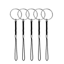Carica l'immagine nel visualizzatore di Gallery, ENUODA 5 Pezzi Cordino da polso Nylon Portachiavi Metallicoper per Cellulare, Telecamera, Pen Drive, Chiavi&amp; Altri artic
