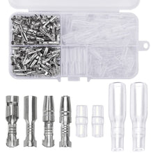 Carica l'immagine nel visualizzatore di Gallery, YIXISI 200 Pezzi 3.9mm Kit Connettori Proiettile da Bullet Terminali Filo Maschio e Femmina Connettore con Coperchio Iso