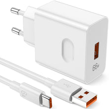 Carica l'immagine nel visualizzatore di Gallery, 66W per Super-Charge Caricabatterie per Honor Magic8 7 6 5 Lite 400 Lite