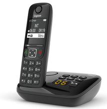 Carica l'immagine nel visualizzatore di Gallery, Gigaset AS690A Telefono Portatile con Segreteria, Display Illuminato, Nero