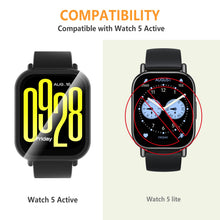 Carica l'immagine nel visualizzatore di Gallery, Hianjoo 5 Pack Cover con Vetro Temperato Compatibile per Xiaomi Redmi Watch 5 Active 【NON Per Watch 5 Lite】, Pellicola P