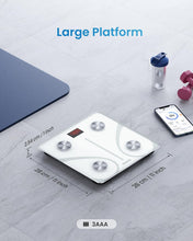 Carica l'immagine nel visualizzatore di Gallery, RENPHO Bilancia Pesapersone Bluetooth, Digitale con App, Bianco
