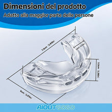 Carica l'immagine nel visualizzatore di Gallery, Bite Antirussamento Notturno, Dispositivo Anti Russamento - Bite Riutilizzabile Pronto all’Uso, Design Leggero e Confort